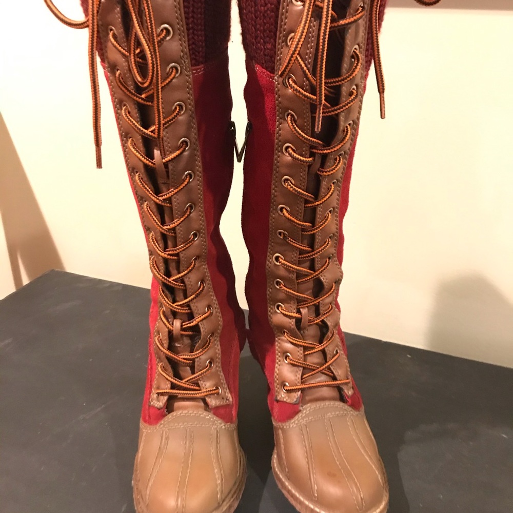 Tall lace up Tommy Hilfiger boots
